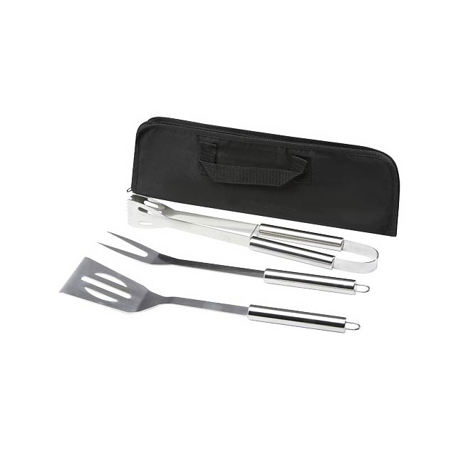 Barcabo BBQ 3-piece set - silver