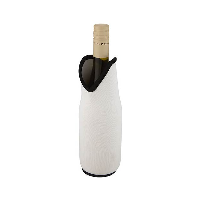 Noun recycled neoprene wine sleeve holder - white