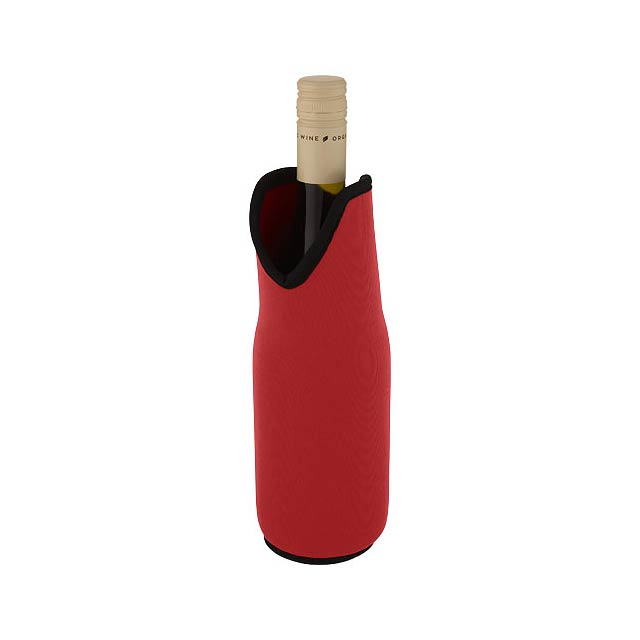 Pouzdro na víno z recyklovaného neoprenu Noun - transparentná červená