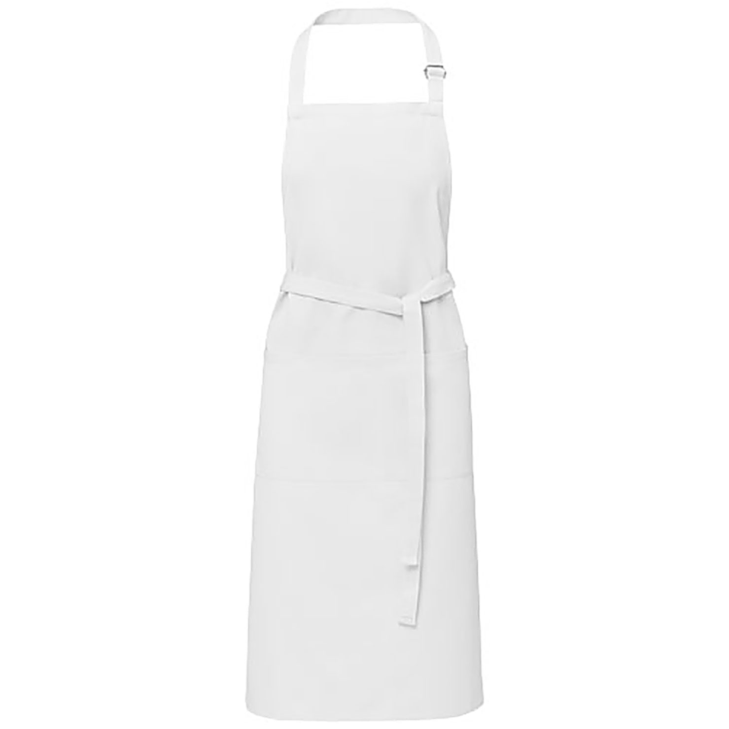Andrea 240 g/m² Schürze mit verstellbarem Nackenband - Weiß 