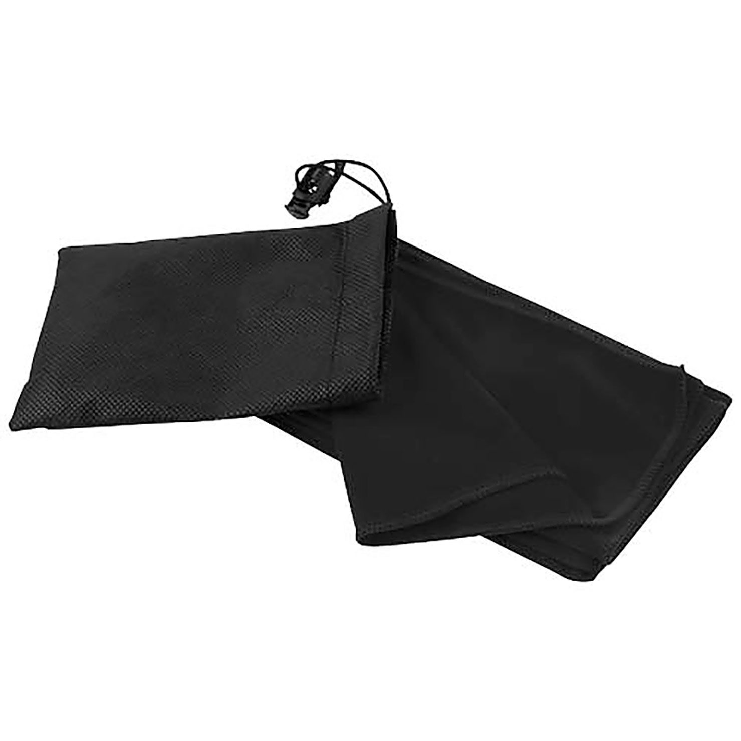 Lucas RPET Sporthandtuch 30 × 80 cm - schwarz