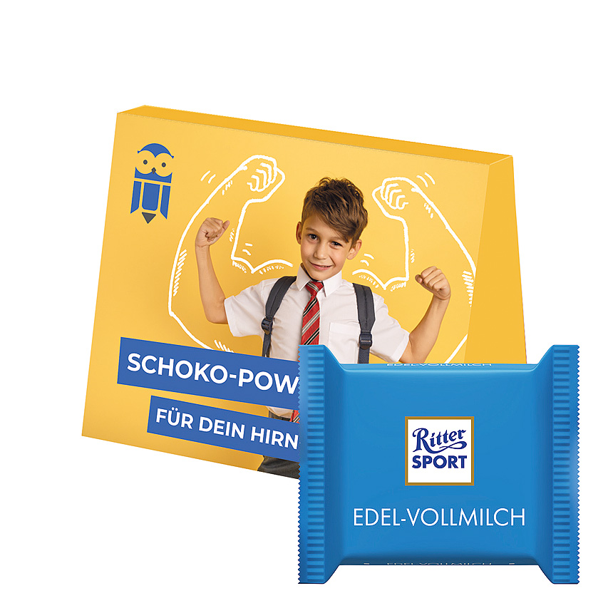Promotion card midi, Ritter SPORT mini fine milk chocolate - 
