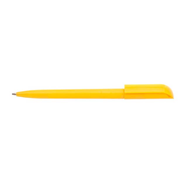 ROTATE plastové kuličkové pero - žlutá