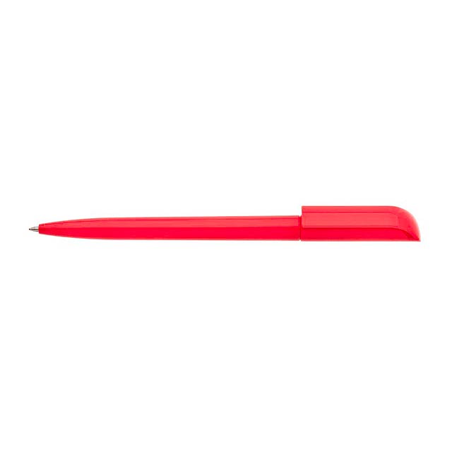 ROTATE plastové kuličkové pero - červená