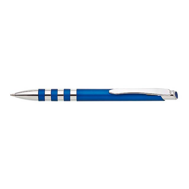ANELO plastové kuličkové pero - modrá