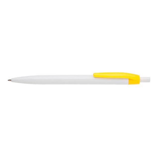 LIDO plastové kuličkové pero - žlutá