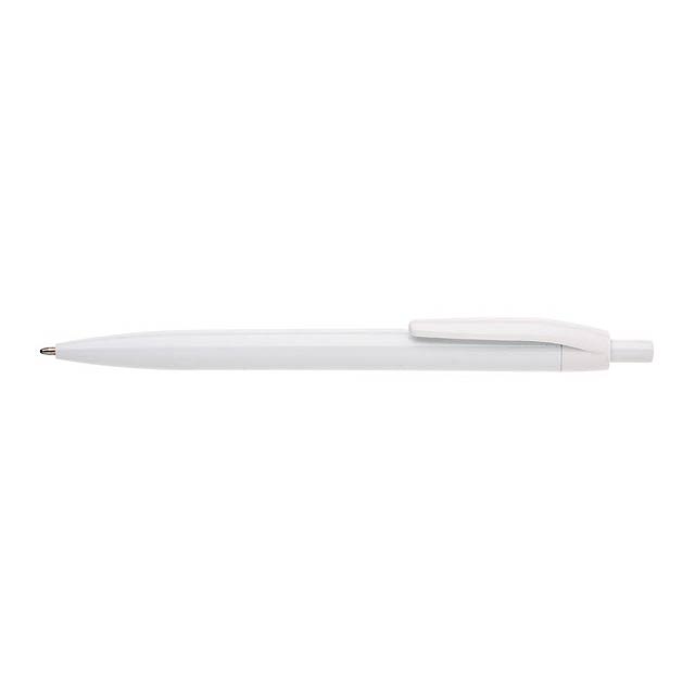 LIDO plastové kuličkové pero - bílá