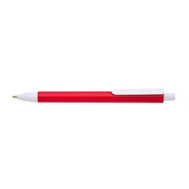 SPILO plastové kuličkové pero - červená