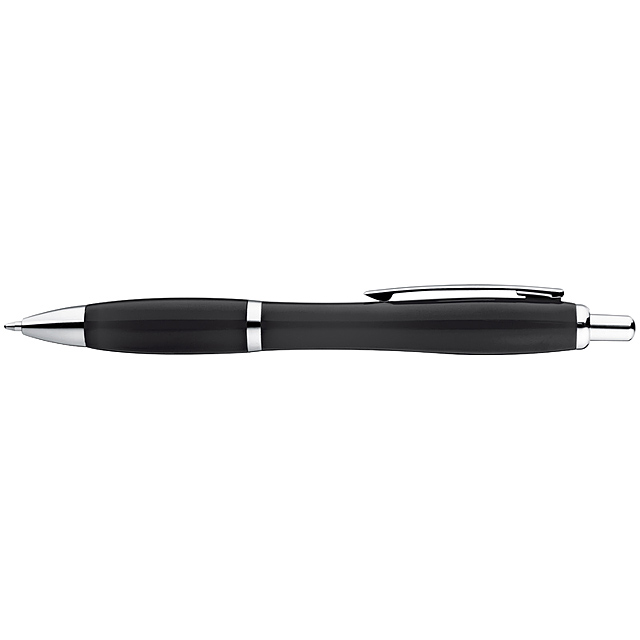 Plastové guľôčkové pero - čierna