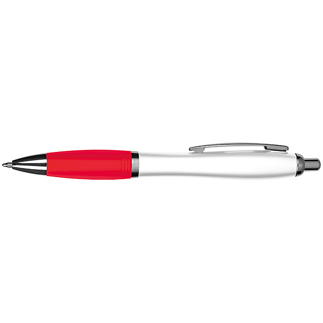 Plastic ball pen - red