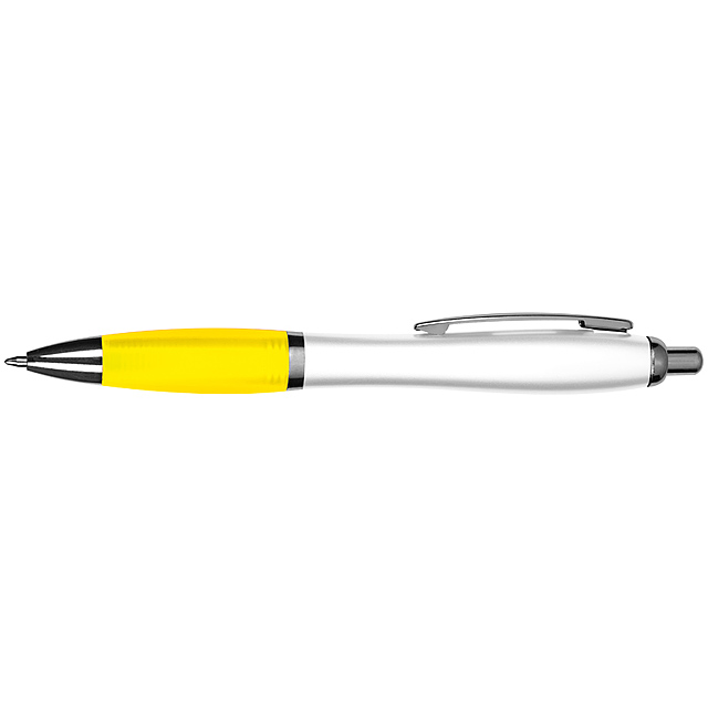 Plastové kuličkové pero - žlutá
