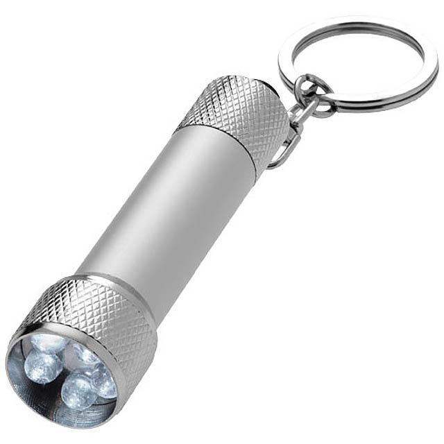 LED svítilna na klíče Draco - stříbrná