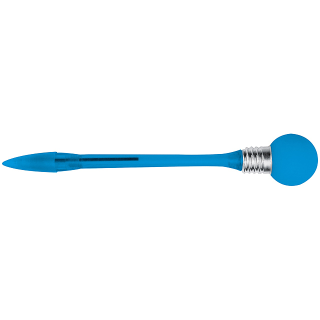 Pen with flashing bulbs - blue