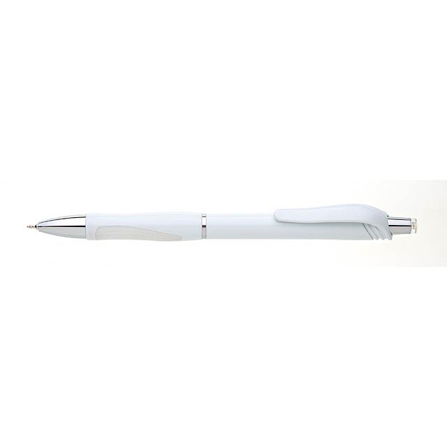 SALA NEW plastové kuličkové pero - biela
