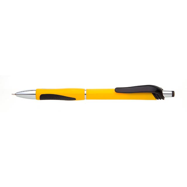 NERA plastové kuličkové pero - žlutá