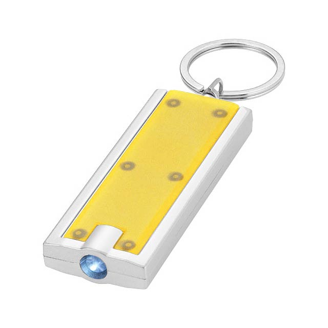 LED svítilna na klíče Castor - žltá