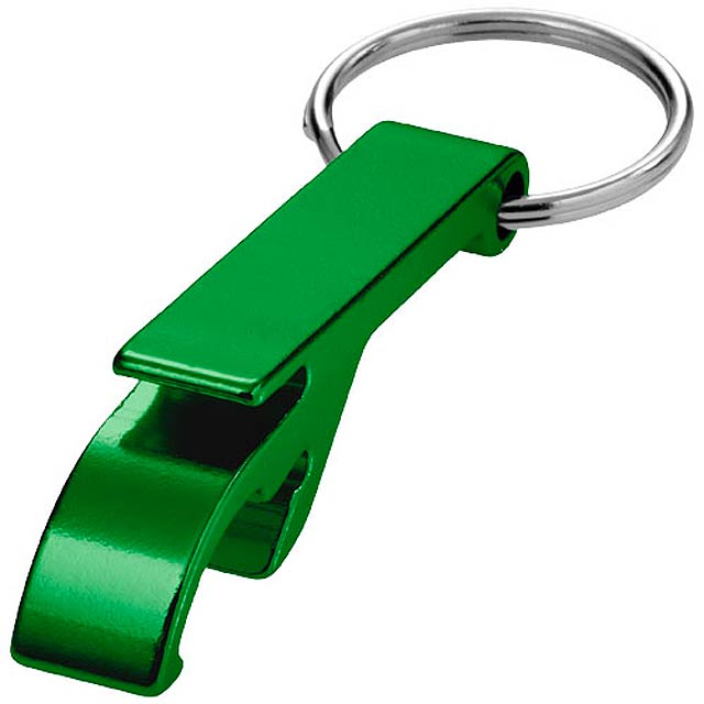 Tao bottle and can opener keychain - green