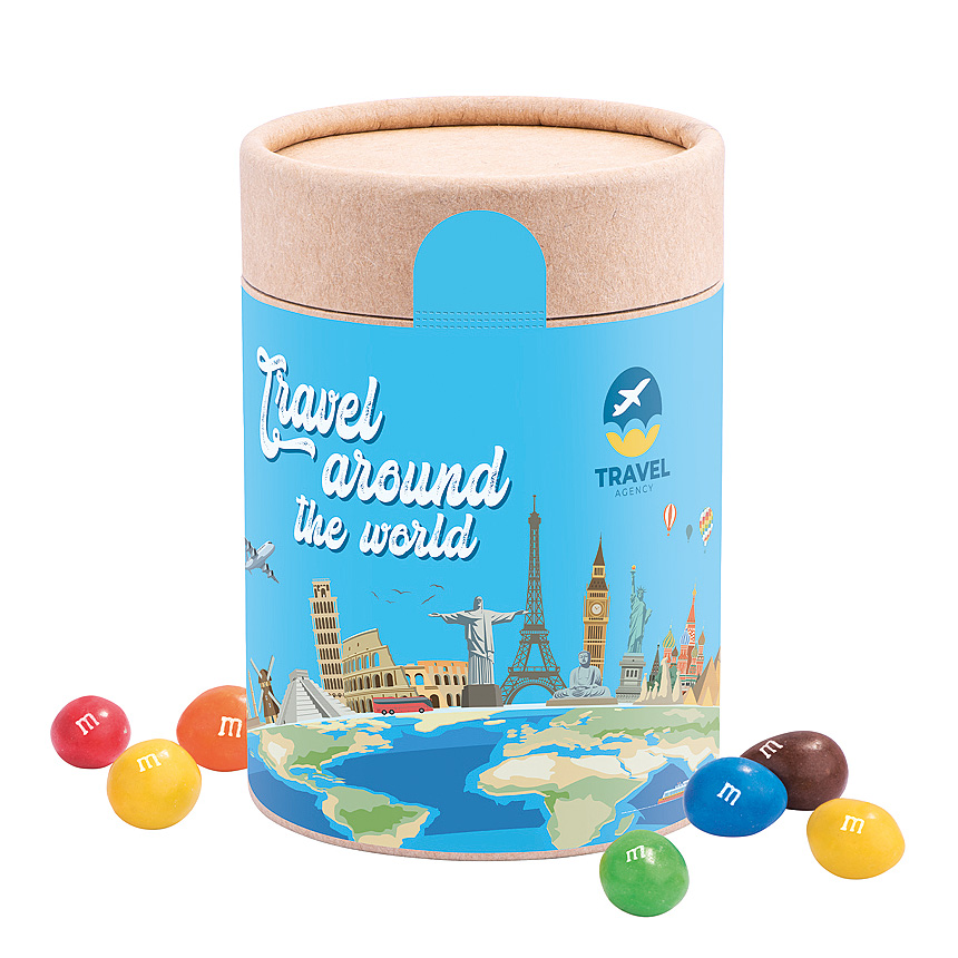 Papírová dóza eco maxi, M&M´s arašídy - Papírová dóza eco maxi, M&M´s arašídy -