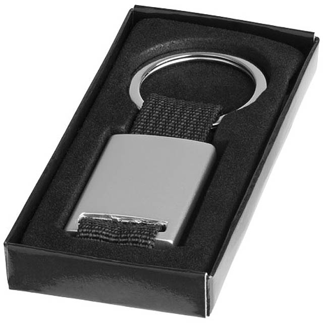 Alvaro webbing keychain - silver