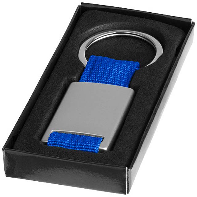 Alvaro webbing keychain - silver