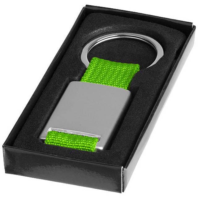 Alvaro webbing keychain - silver