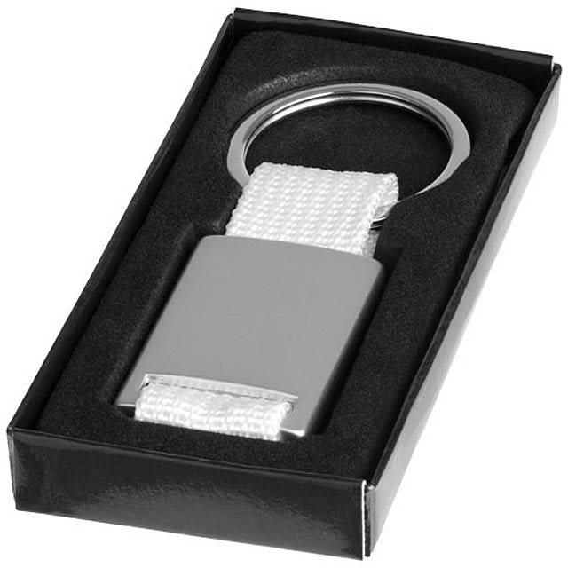 Alvaro webbing keychain - silver