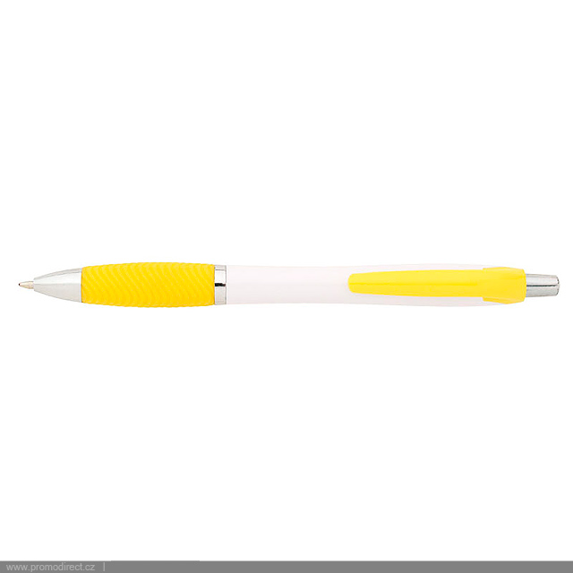 LUSIA plastové kuličkové pero - žlutá