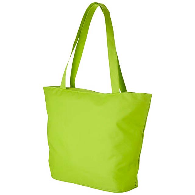 Panama zippered tote bag - green
