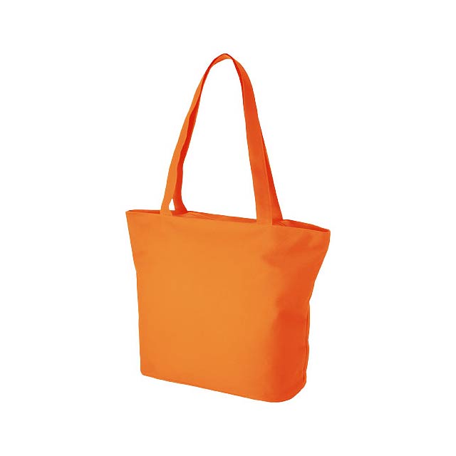 Panama zippered tote bag - orange