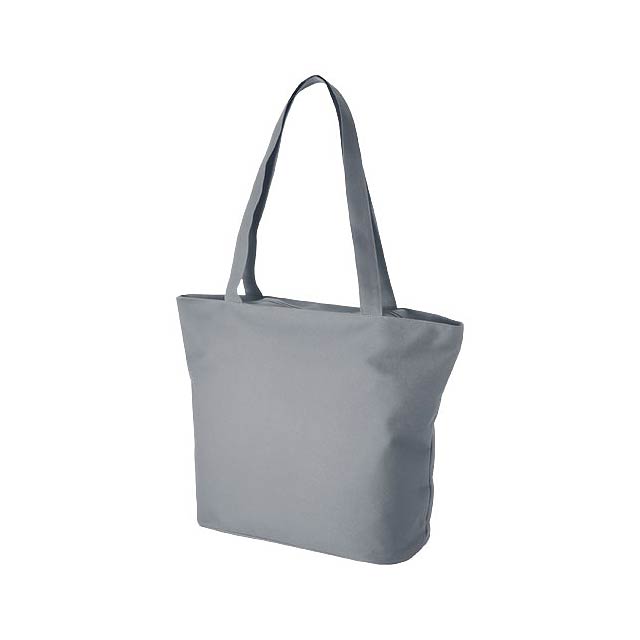 Panama zippered tote bag - grey