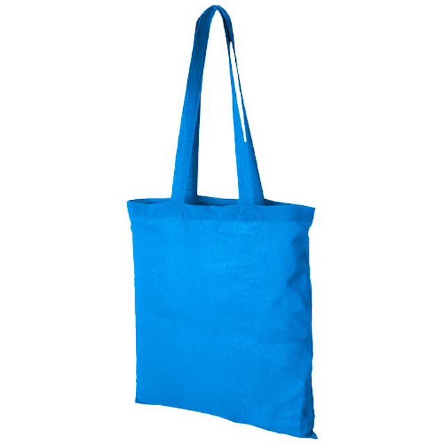 Carolina 100 g/m² cotton tote bag - turquoise