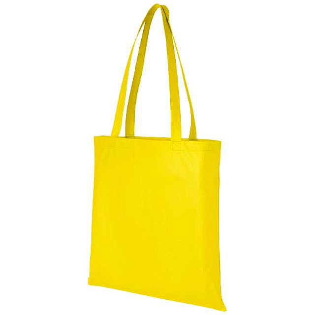 Zeus large non-woven convention tote bag - yellow