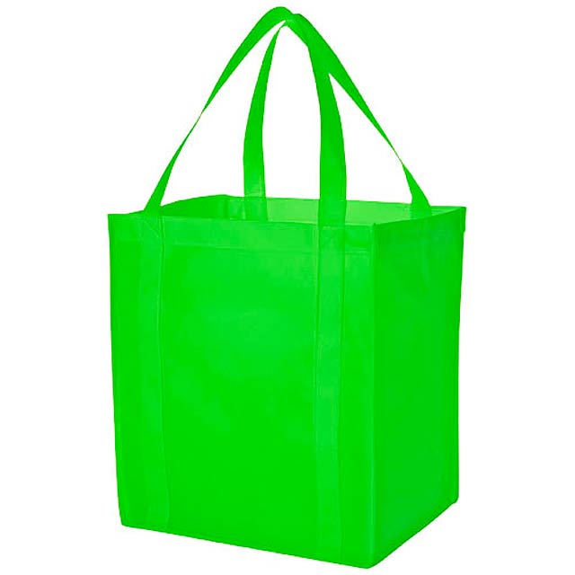 Liberty bottom board non-woven tote bag - green