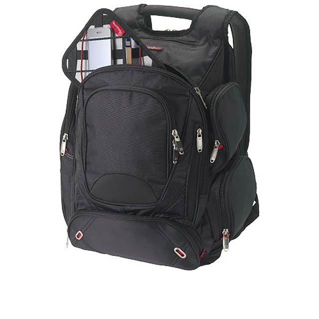 Proton 17" checkpoint friendly laptop backpack 23L - black