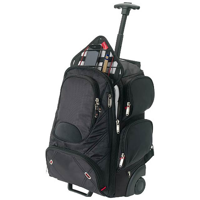 Proton 17" Trolley-Laptop-Rucksack 23L - schwarz