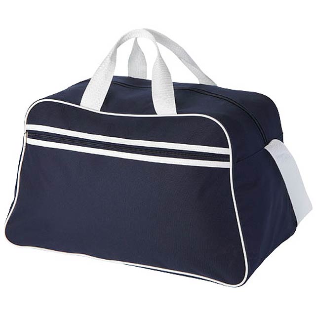 San Jose 2-stripe sports duffel bag 30L - blue