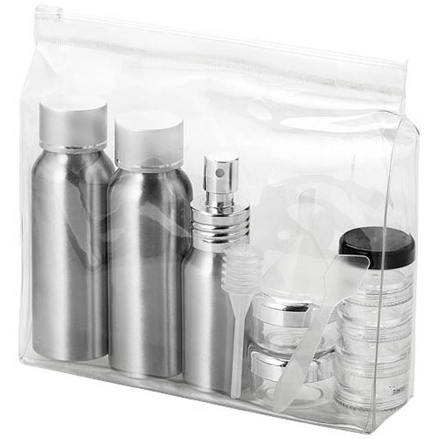 Frankfurt airline approved travel bottle set - multicolor