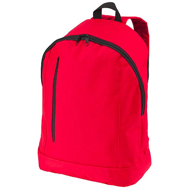 Boulder vertical zipper backpack 15L - red