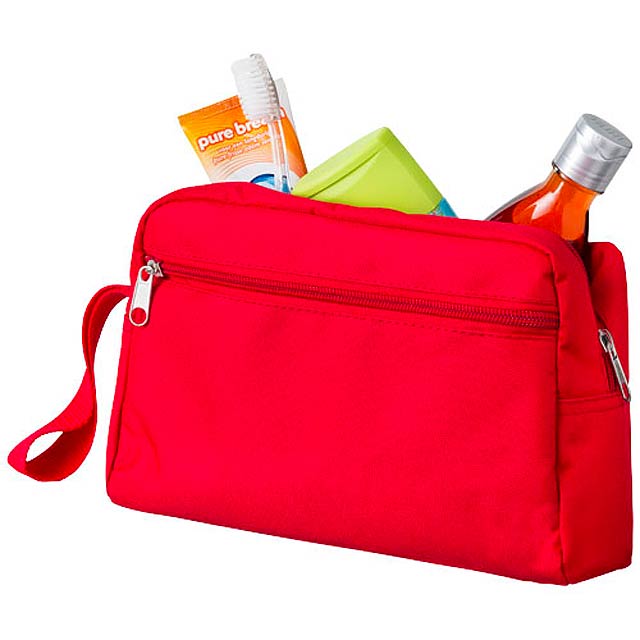 Transit toiletry bag - red