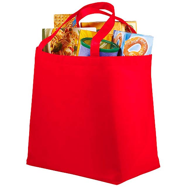 Maryville non-woven shopping tote bag - red
