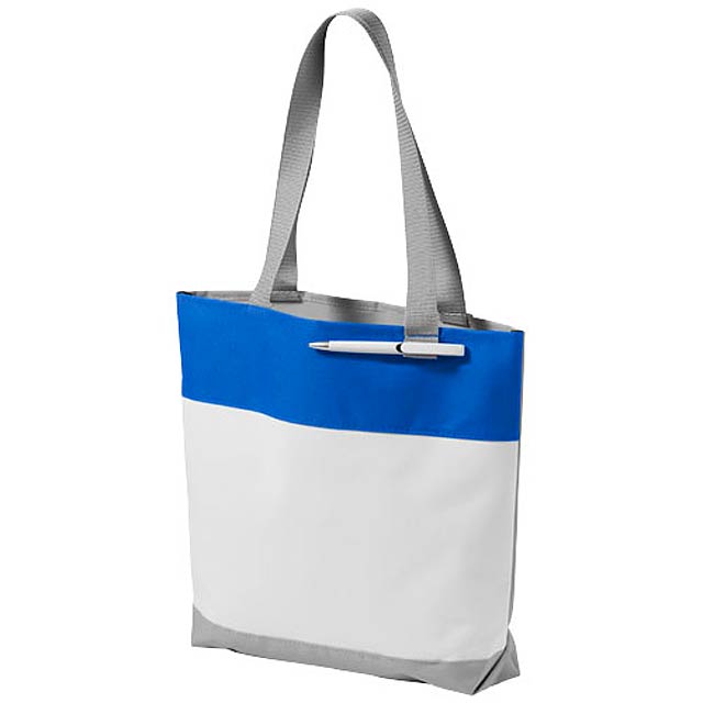 Bloomington colour-block convention tote bag - white