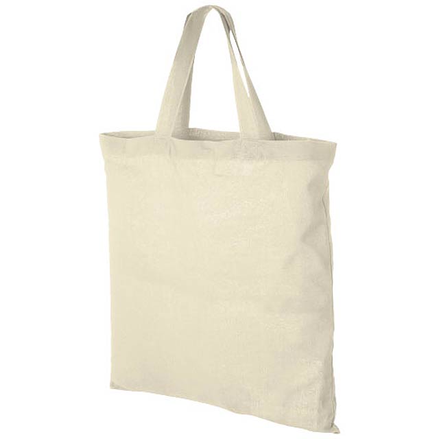 Virginia 100 g/m² cotton tote bag short handles - beige