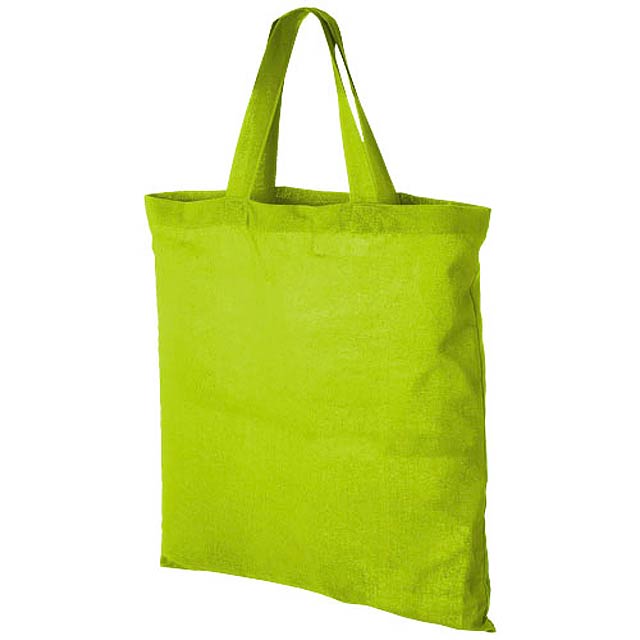 Virginia 100 g/m² cotton tote bag short handles - green