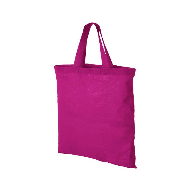 Virginia 100 g/m² cotton tote bag short handles - fuchsia