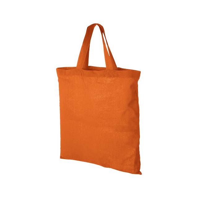 Virginia 100 g/m² cotton tote bag short handles - orange