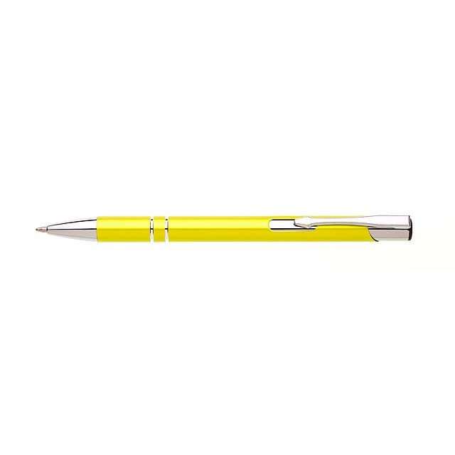 ALBA kovové kuličkové pero - žlutá