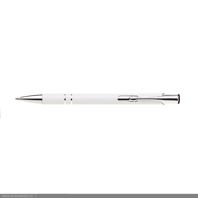 LOBIA kovové kuličkové pero - biela