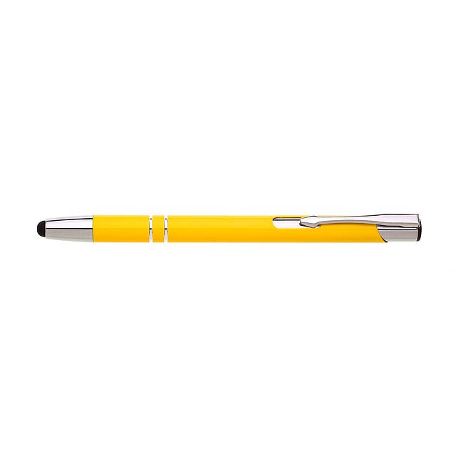 LOBIA TOUCH kovové kuličkové pero - žlutá