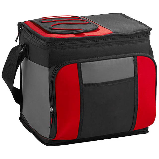 Chladicí taška pro 24 plechovek se snadným přístupem - červená