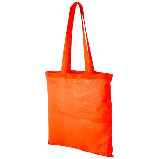 Madras 140 g/m² cotton tote bag - orange